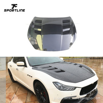 Carbon Fiber Engine Hood for Maserati Ghibli S Q4 Sedan 2014-2020